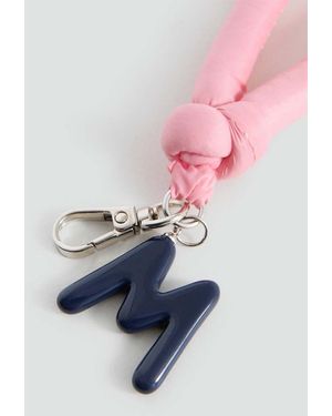 MANGO TEEN Key Ring With Initials - Pink