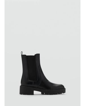 MANGO TEEN Track Sole Chelsea Boots - Black