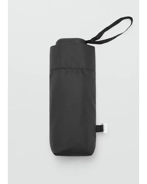 Mango Faltbarer Mini-Schirm - Schwarz