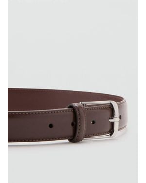Mango Buckle Belt - Brown
