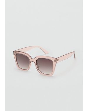 Mango Squared Frame Sunglasses - Pink