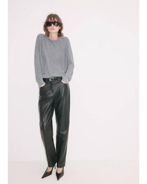 Mango Lurex-Pullover - Grau