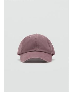 Mango Plain Cotton Cap - Purple