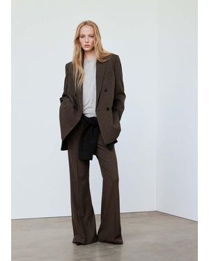 Mango Doppelreihiger Blazer-Anzug - Grau