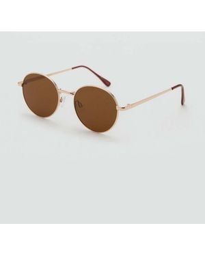 Mango Round Metal-Frame Sunglasses - Multicolor