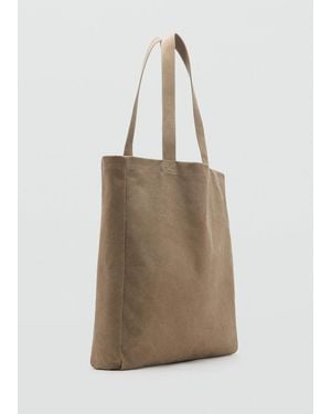 Mango Cotton Tote Bag Light/Pastel - Natural