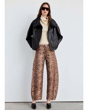 Mango Jeans Balloon Bambi Caramello - Multicolore