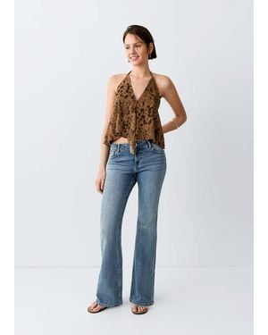 MANGO TEEN Flare Jeans Regular Waist - Blue