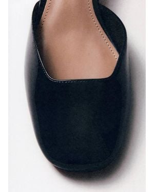 Mango Patent Heeled Shoes - Blue