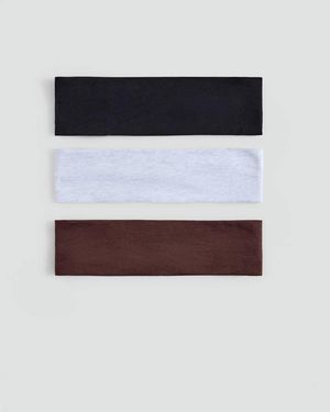 MANGO TEEN Pack Of 3 Elastic Headbands - White