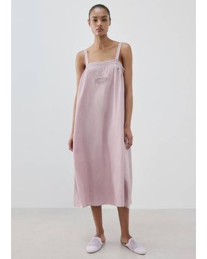 Mango Nightdress With Cut-Out Details - Pink