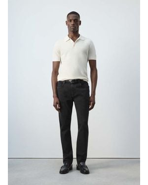 Mango Jeans Jan Slim Fit Denim - Bianco