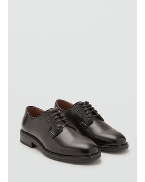 Mango Blucher Suit Shoes - Black