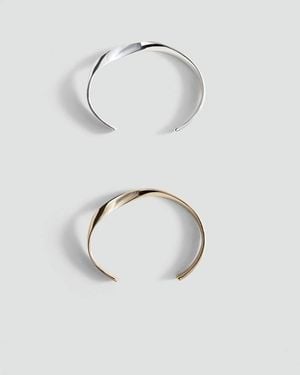 Mango Fine Rigid Bangle - Metallic