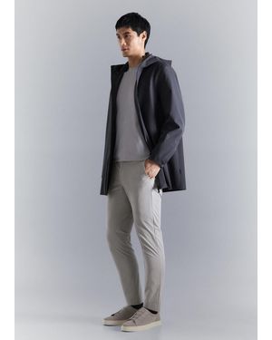 Mango Slim-Fit Water-Repellent Trousers - Grey