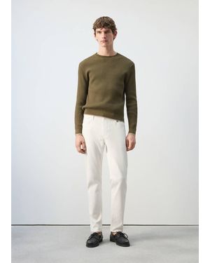 Mango Slim Fit Ultra Soft Touch Patrick Jeans - White