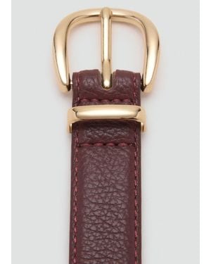 Mango Oval Buckle Belt - Red