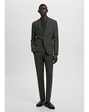 Mango Super Slim-Fit Suit Jacket - Black