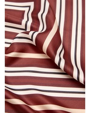Mango Geometric Printed Foulard - Red