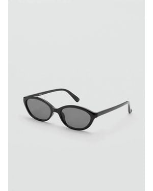 Mango Rectangular-Frame Sunglasses - Black