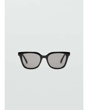 Mango Squared Frame Sunglasses - Black