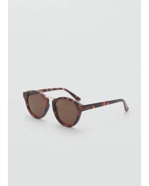 Mango Metal Bridge Sunglasses - Brown