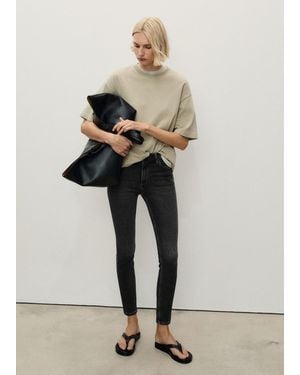 Mango Mid-Rise Skinny Jeans - Green