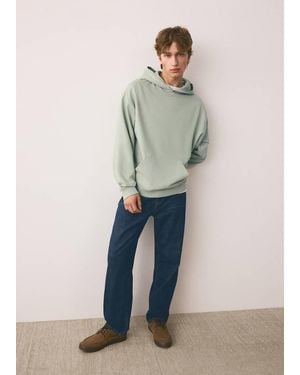 MANGO TEEN Cotton Cargo Sweatshirt - Natural