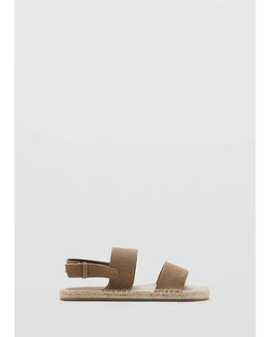 Mango 100% Leather Sandals With Buckle Straps - Multicolor