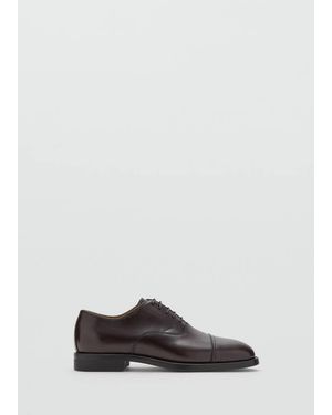 Mango Lederschuh - Grau