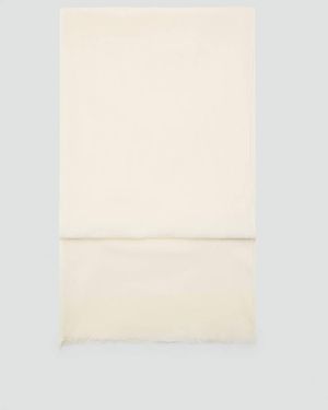 Mango Frayed Edge Scarf - Natural