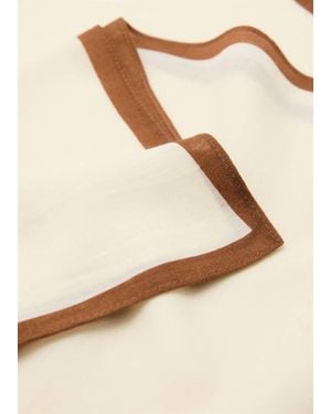 Mango Foulard Lana Grezzo - Neutro