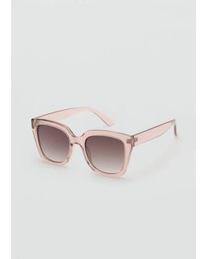 Mango Squared Frame Sunglasses - Pink