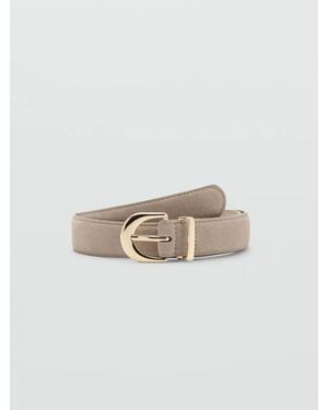 Mango Oval Buckle Belt - Multicolour