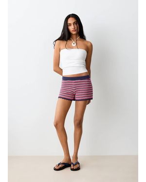 MANGO TEEN Strapless Top - Red
