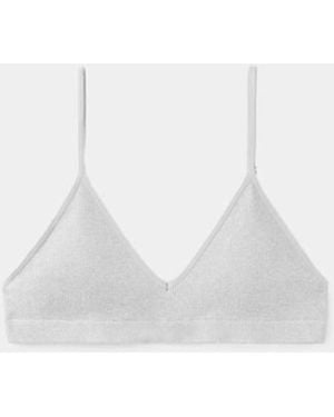 MANGO TEEN Essential Triangle Bra - White