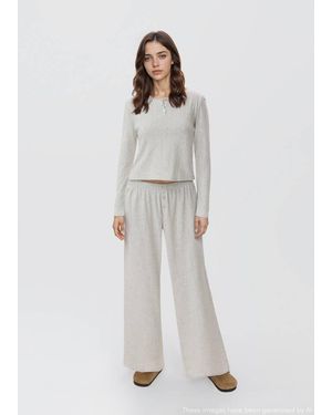 MANGO TEEN Long Pyjama Pack - White