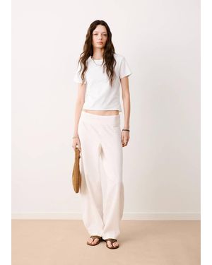 MANGO TEEN Open Detail T-Shirt - Natural