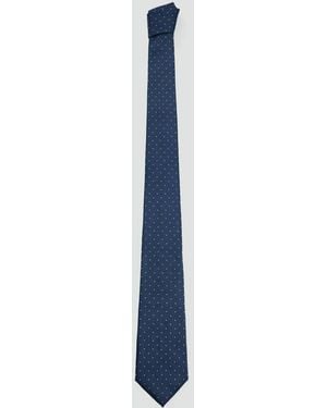 MANGO TEEN Polka-Dot Tie - Blue