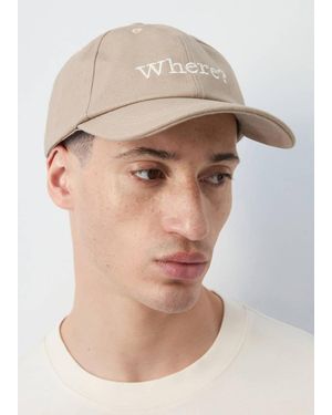 Mango Embroidered Cap - Natural