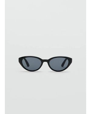 Mango Oval-Frame Sunglasses - Blue