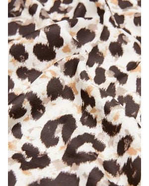 Mango Animal Print Scarf - Multicolor