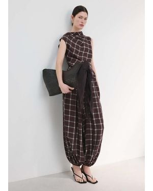 Mango Mid-Rise Harem Trousers - Red