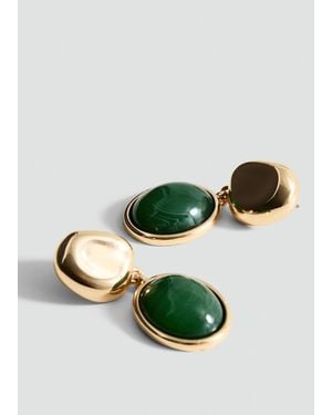 Mango Ohrhänger Aus Kunstharz - Grün