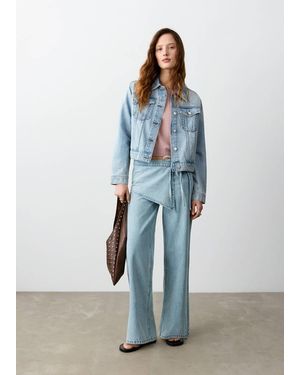 MANGO TEEN Denim Jacket Pockets - Blue