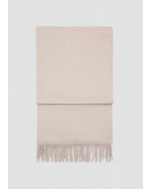 Mango Fringed Edge Scarf - Natural