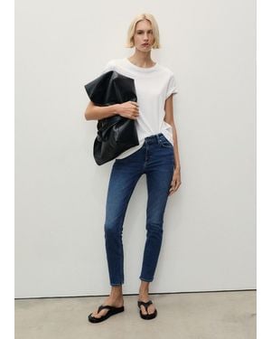 Mango Mid-Rise Skinny Jeans - Blue