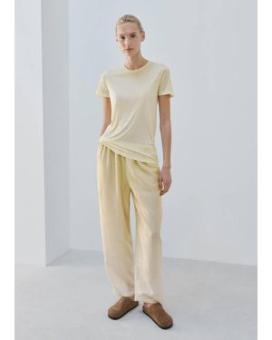 Mango Micromodal Short-Sleeve T-Shirt - White