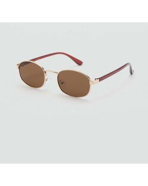 Mango Metallic Frame Sunglasses