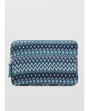 MANGO TEEN Printed Laptop Case - Blue